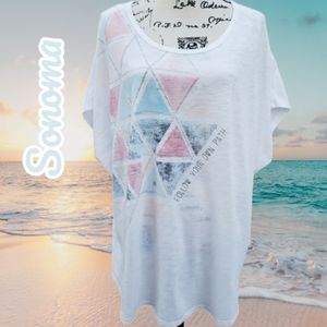 Sonoma White "Follow your own path" top